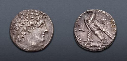 Ptolemaic Kingdom of Egypt, Ptolemy IX Soter, AR Tetradrachm, 107