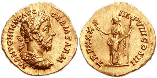 CNG: The Coin Shop. MARCUS AURELIUS. 161-180 AD. AV Aureus (20mm 