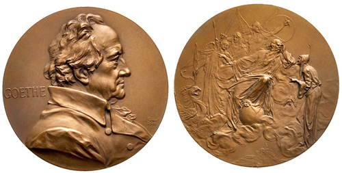 CNG: eAuction 282. GERMANY. Johann Wolfgang von Goethe, writer and