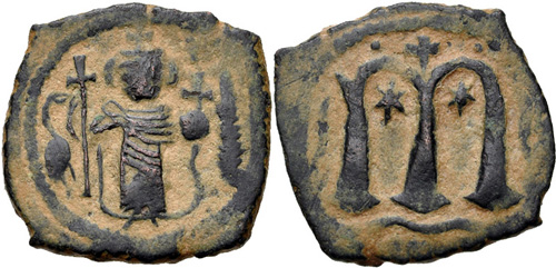 CNG: eAuction 306. ISLAMIC, Umayyad Caliphate (Arab–Byzantine
