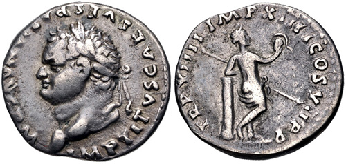 Denarius - Julia Titi (VENVS AVG; Venus) - Roman Empire 