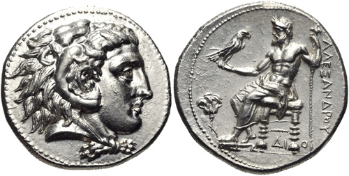 PTOLEMY I SOTER AR silver tetradrachm. 288-287 BC. 'Delta