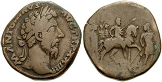 CNG: eAuction 87. MARCUS AURELIUS. 161-180 AD. Æ Sestertius (29mm