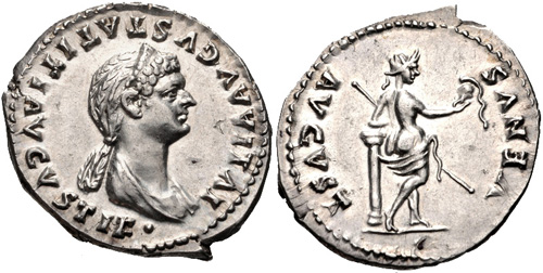 CNG: The Coin Shop. Julia Titi. Augusta, AD 79-90/1. AR Denarius 