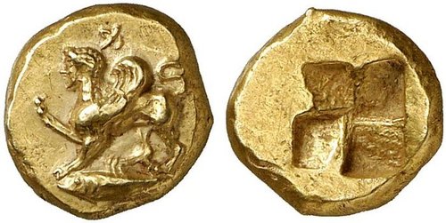 Cng: printed auction nomos 1. mysia, kyzikos. circa 480-450 .