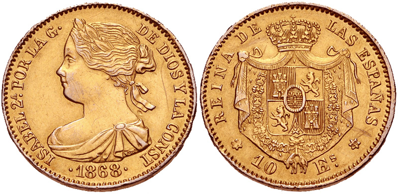 CNG: eAuction 256. SPAIN, Reino de España. Isabel II. 1833