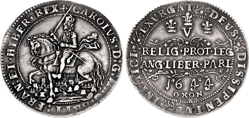 CNG: The Coin Shop. STUART. Charles I. 1625-1649. AR “Crown” (41.5
